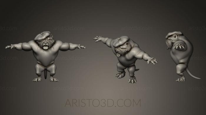 Figurines heroes, monsters and demons (STKM_0159) 3D model for CNC machine